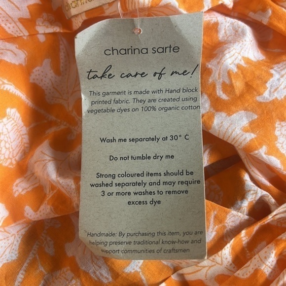 NWT Charina Sarte Botanica Knotted Floral Top Size‎ XS - Picture 9 of 11